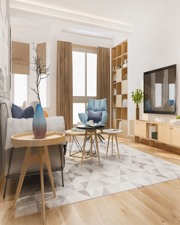 Modern home interior visual